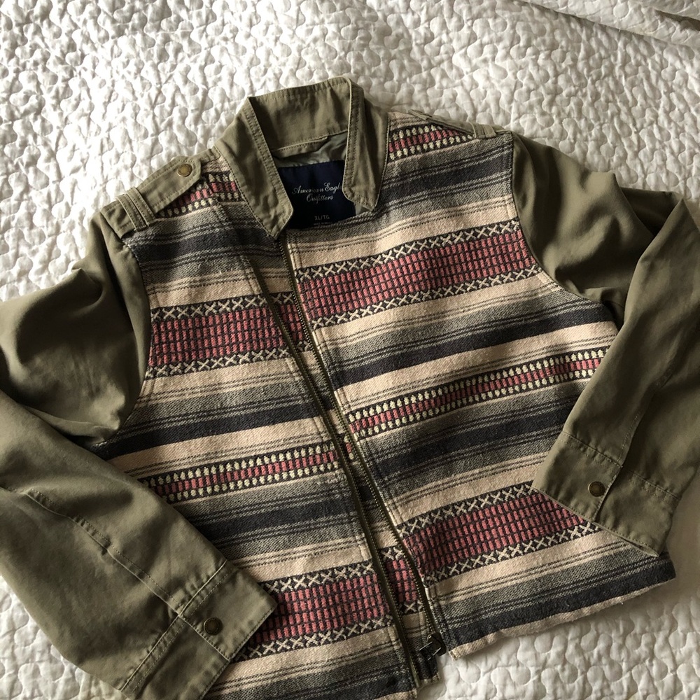 AEO stitched cargo jacket